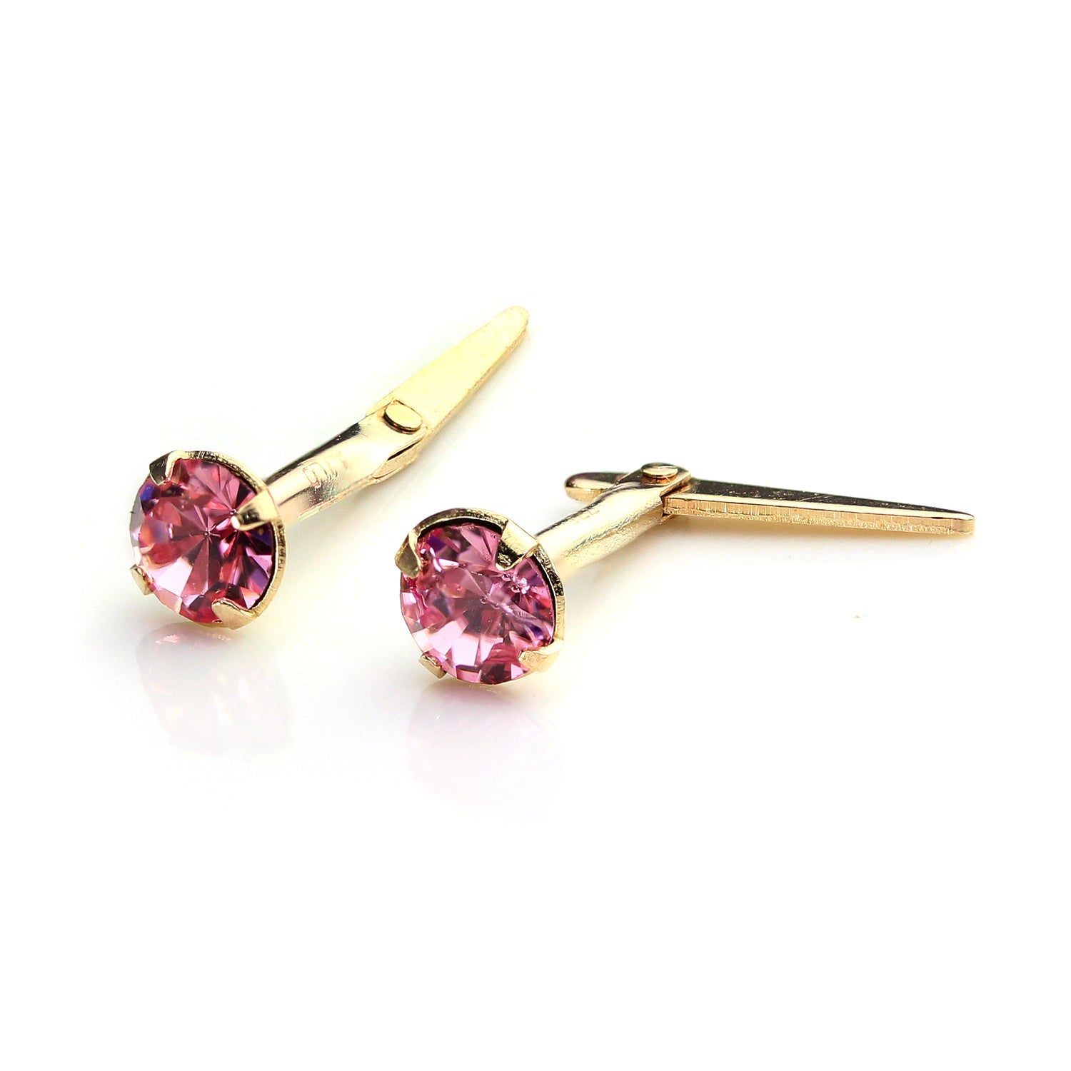 9 Karat Gold Andralok Ohrstecker mit 3 mm Kristall