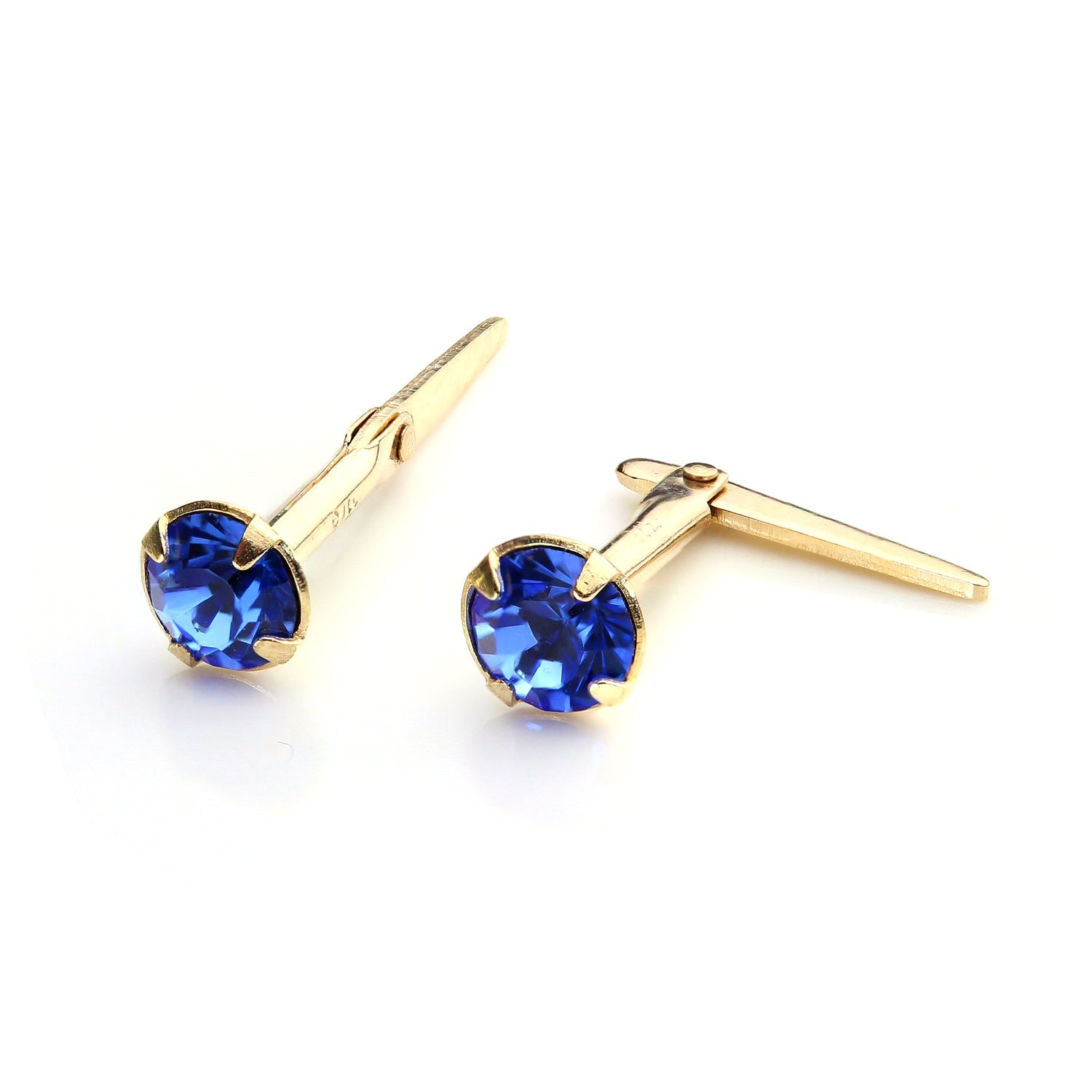 9 Karat Gold Andralok Ohrstecker mit 3 mm Kristall
