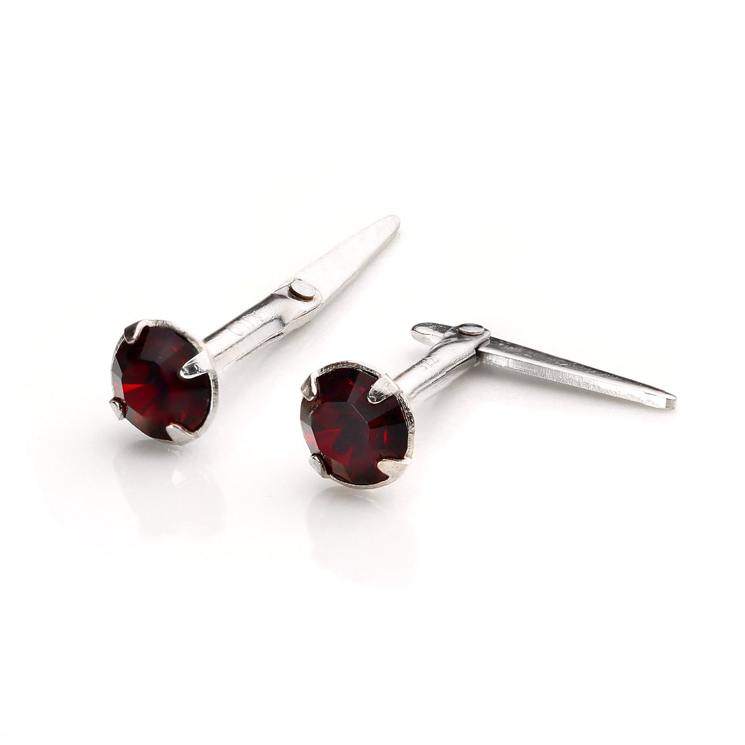 Sterlingsilber Andralok Ohrstecker mit 3 mm Kristall
