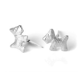 Sterlingsilber Andralok Scotchterrier Ohrstecker