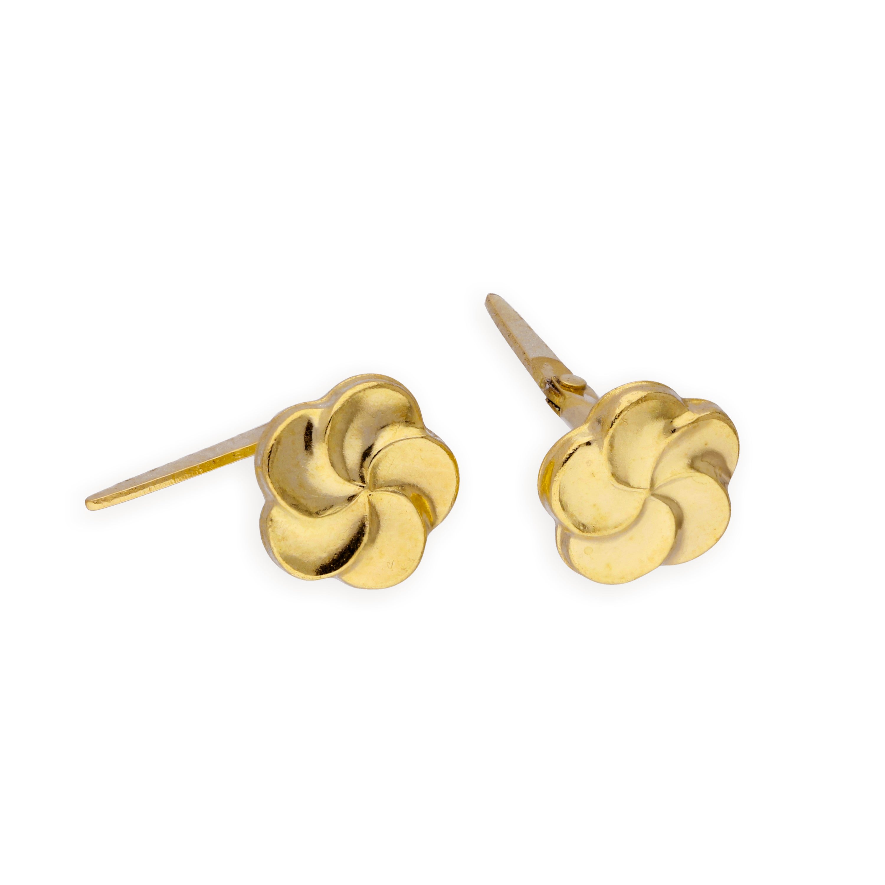9 Karat Gelbgold Blume Andralok Ohrringe