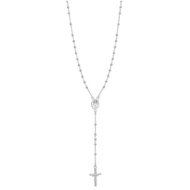 Sterlingsilber Rosenkranz Perlen Halskette – 50 cm