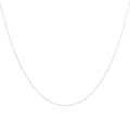 Feine Konfetti-Halskette aus Sterlingsilber mit weißer Emaille, 40 cm