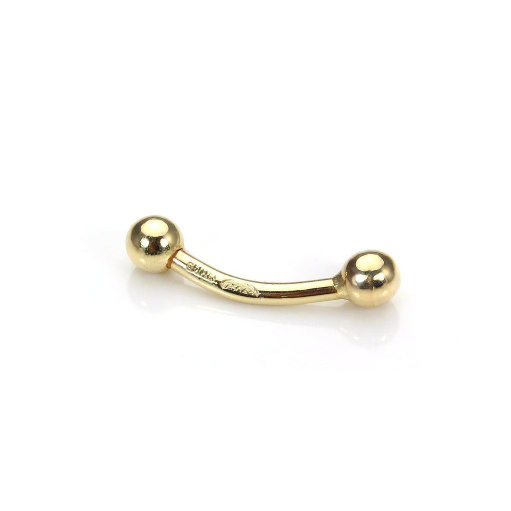 Augenbrauen-Labret aus 9 Karat Gelbgold