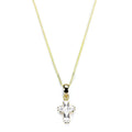 Kreuz-Anhänger aus 9 Karat Gold mit Zirkonia
