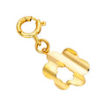 9 Karat Gold Ausgeschnitten Blume Anhänger zum Anklipsen