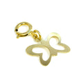 Clip-Charm aus 9 Karat Gold mit ausgeschnittenem Schmetterling