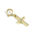 9 Karat Gold Klein Kreuz Anhänger zum Anklipsen