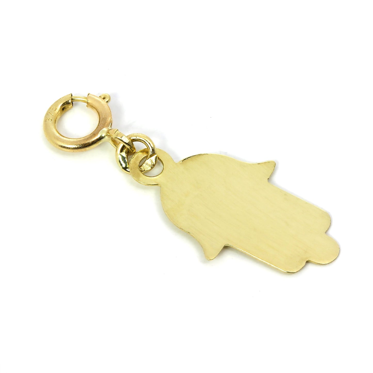 9 Karat Gold Hamsa Hand Anhänger zum Anklipsen