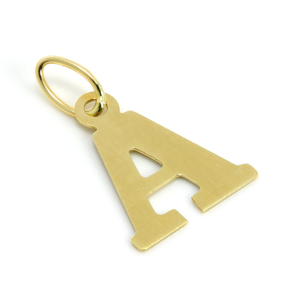 Leichtgewicht Klein 9 Karat Gold Anfangsbuchstabe Anhänger A - Z