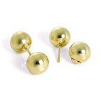9 Karat Gold Doppelseitig 8 mm Kugel Ohrstecker