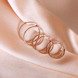9 Karat Roségold Light Sleeper Ohrringe 10 mm - 13 mm