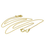 Halskette aus 9 Karat Gold mit Unendlichkeitszeichen-Anhänger, 40 cm