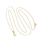 Halskette aus 9 Karat Gold mit kleinem Stern-Anhänger mit Zirkonia, 40 - 50 cm
