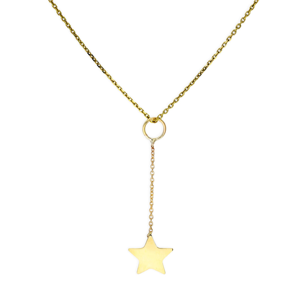 9 Karat Gold Stern Hänge Anhänger Halskette 40,5 - 51 cm