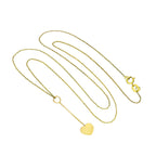 Halskette mit Herzanhänger aus 9 Karat Gold, 40–50 cm