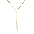 9 Karat Gold Stab Hänge Anhänger Halskette 40,5 - 51 cm