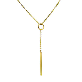 9 Karat Gold Stab Hänge Anhänger Halskette 40,5 - 51 cm