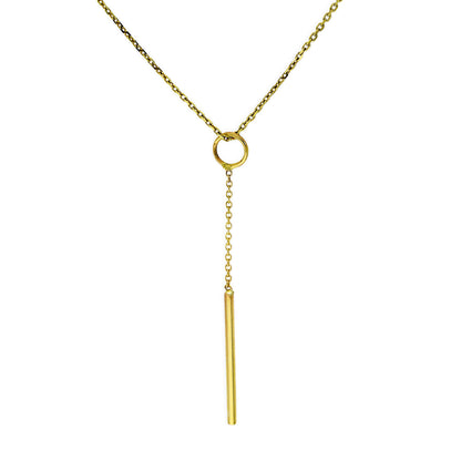 9 Karat Gold Stab Hänge Anhänger Halskette 40,5 - 51cm