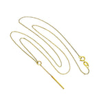 9 Karat Gold Stab Hänge Anhänger Halskette 40,5 - 51 cm