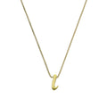 Kleine Halskette mit Anhänger in Form des Buchstabens I aus 9 Karat Gold, 40–50 cm