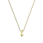 Kleine Halskette mit Anhänger in Form des Buchstabens I aus 9 Karat Gold, 40–50 cm