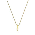 Kleine Halskette mit Anhänger in Form des Buchstabens J aus 9 Karat Gold, 40–50 cm