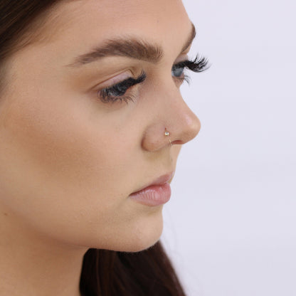 9 Karat Gold 24Ga Nasenring