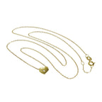 9 Karat Gold & 0,006 Karat Diamant Herz Perle an Fein 118 cm Kette