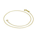 Panzerketten-Fußkettchen aus 9 Karat Gold, 24 cm