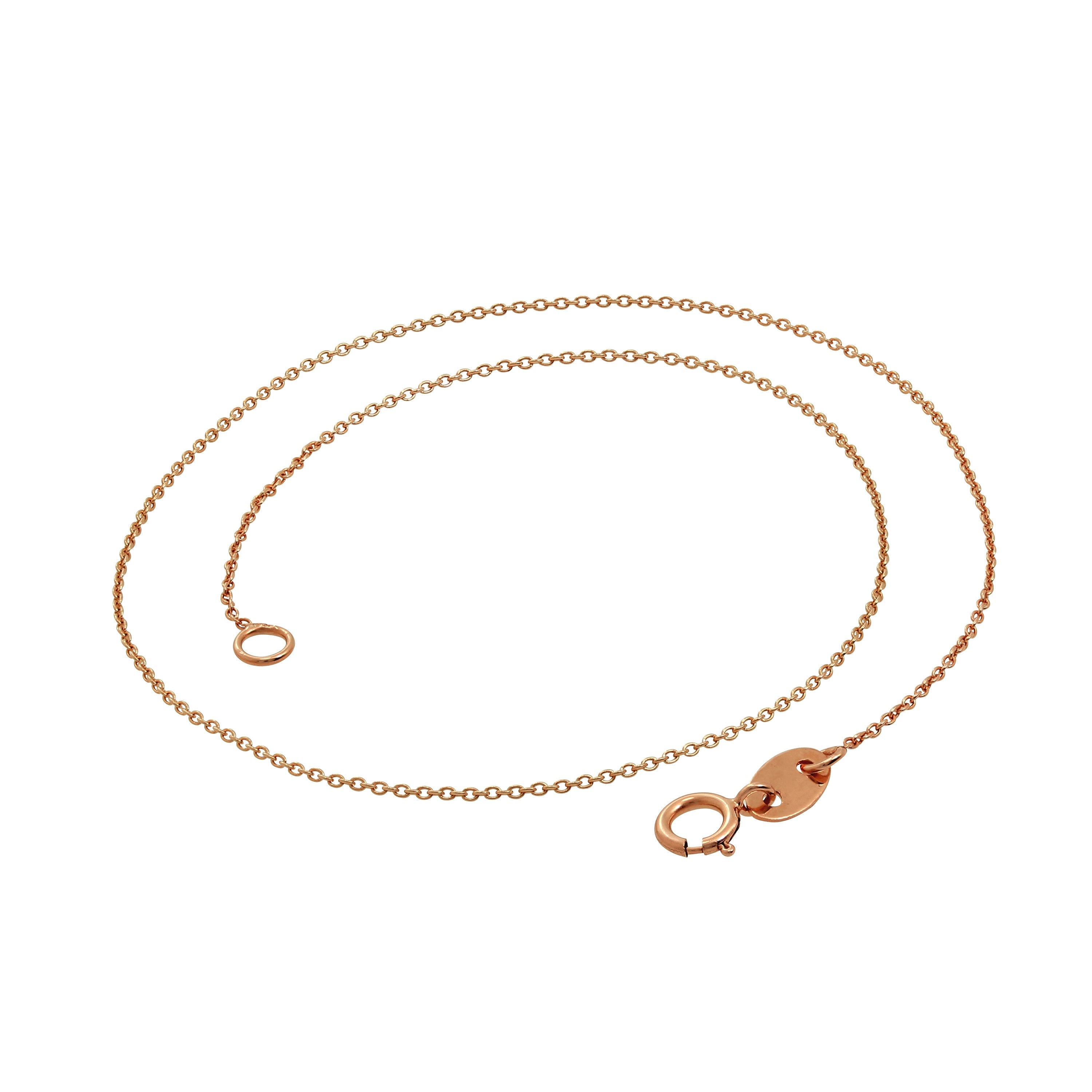 9 Karat Roségold 24 cm Fußkette