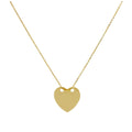 9 Karat Gold Gravierbar Herz Halskette 40,5 cm