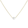 9 Karat Gold & 5 mm Perle 43 cm Halskette