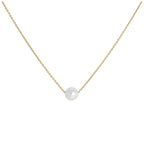 9 Karat Gold & 5 mm Perle 43 cm Halskette
