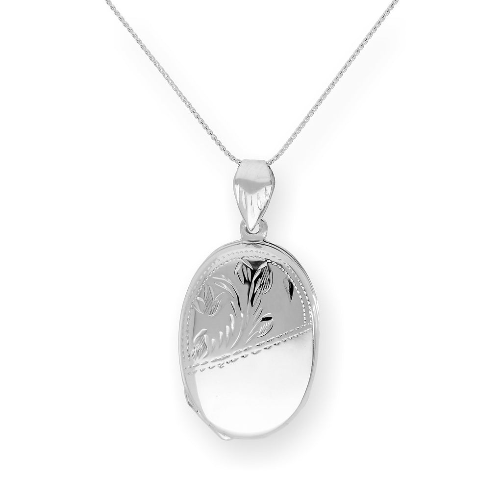 Sterlingsilber 4 Foto Familien Medaillon an Kette 40 - 60 cm