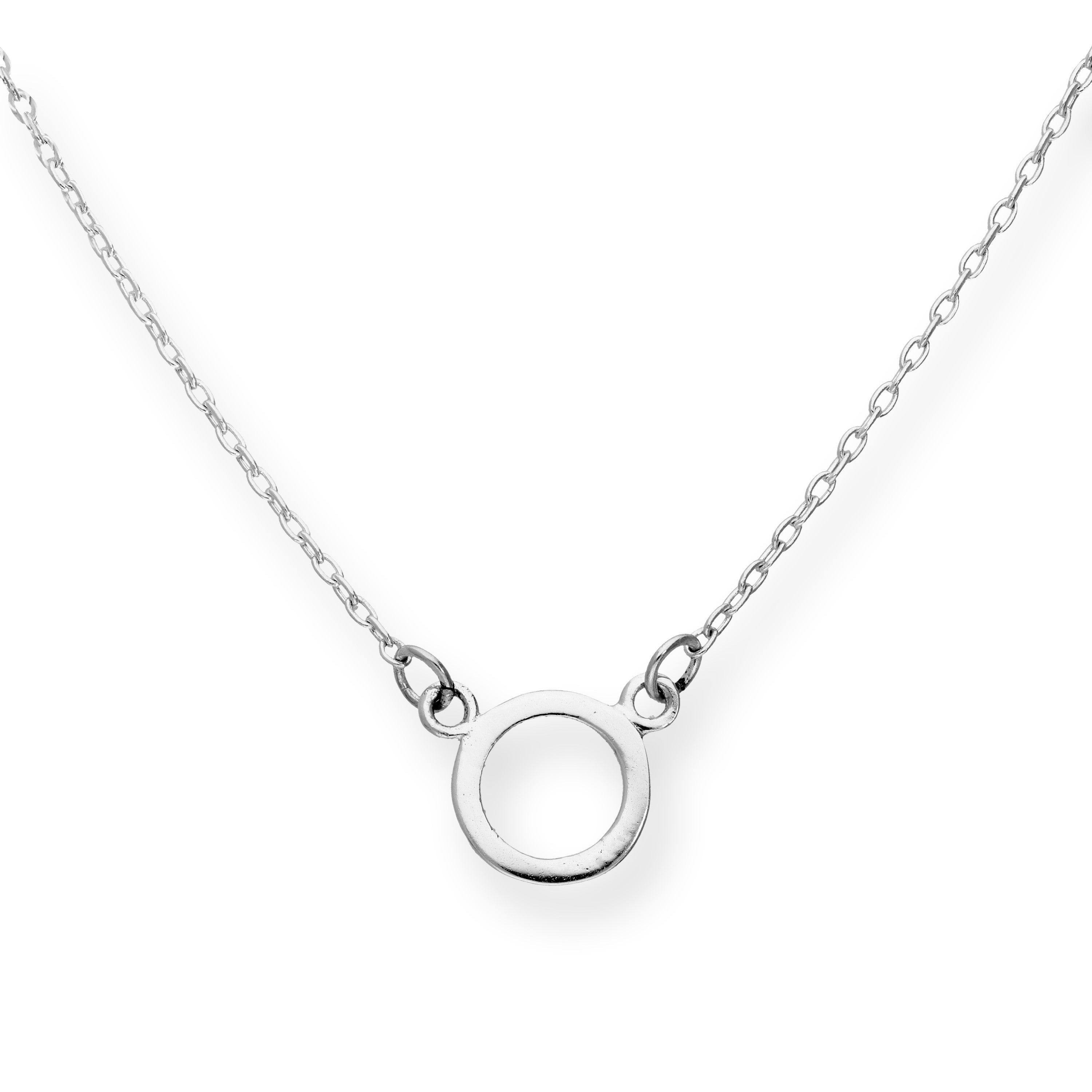 Sterlingsilber Karma Kreis 45,5 cm Halskette