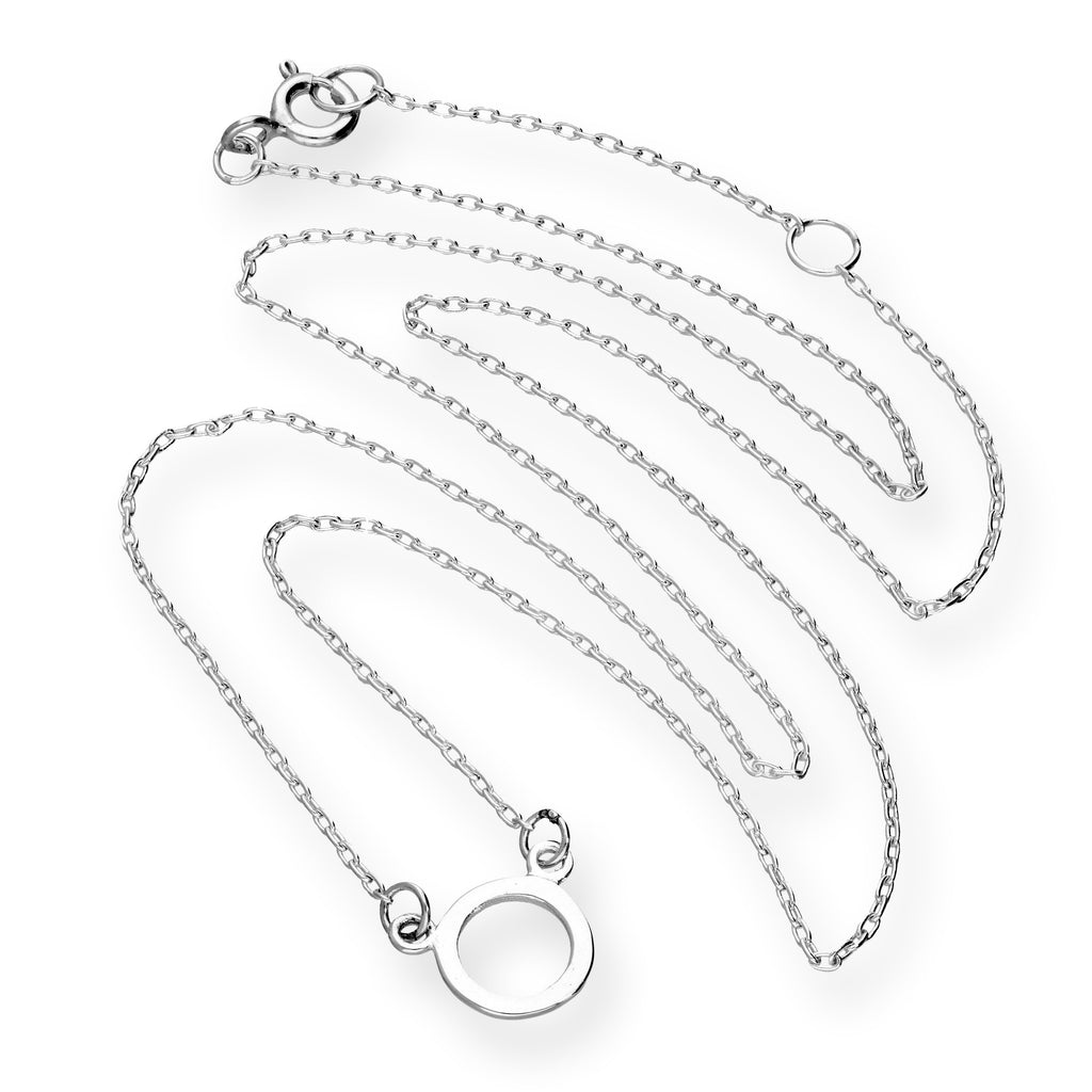 Sterlingsilber Karma Kreis 45,5 cm Halskette