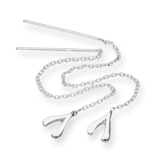 Sterlingsilber Wünschelrute Durchzieher Ohrringe