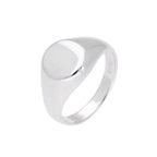 Sterlingsilber gravierbarer Herren Siegelring Größe J - Z+1