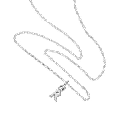 Kleine Halskette mit Anhänger aus Sterlingsilber in Form des Buchstabens R, 14–22 Zoll