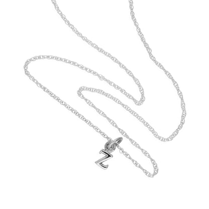 Kleine Halskette aus Sterlingsilber mit Anhänger in Form des Buchstabens Z, 14–22 Zoll