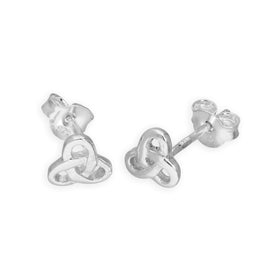 Ohrstecker aus Sterlingsilber mit keltischem Triquetra-Symbol