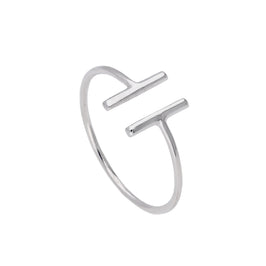 Sterlingsilber Bar Ring Größe J - W