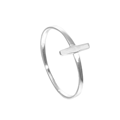 Sterling Silber Bar Stacking Ring Größen J - V