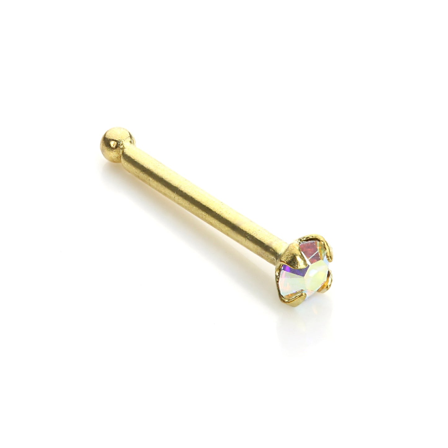 9 Karat Gelbgold Aurora Borealis Nasenstecker