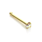 9 Karat Gelbgold Aurora Borealis Nasenstecker