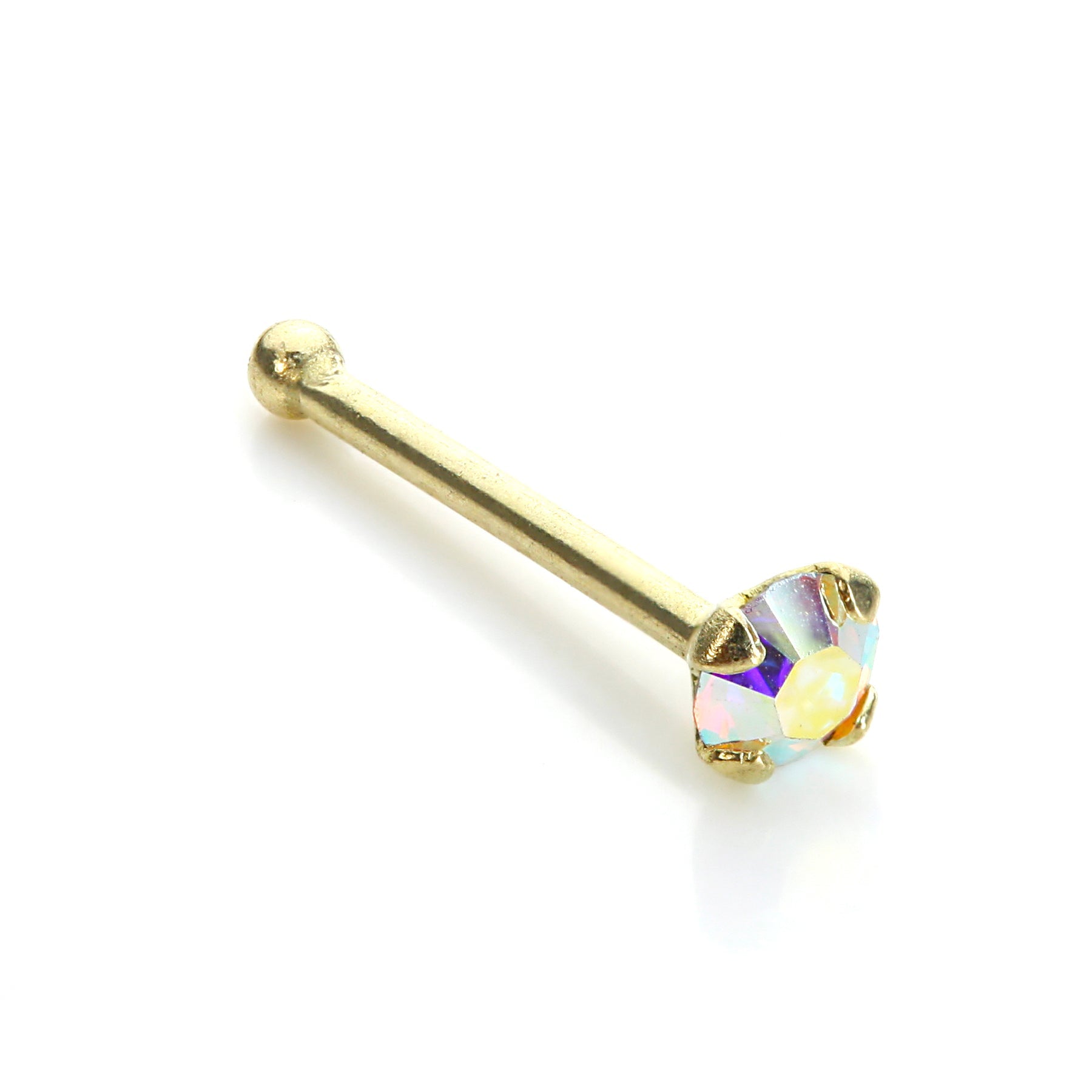 9 Karat Gelbgold Aurora Borealis Nasenstecker