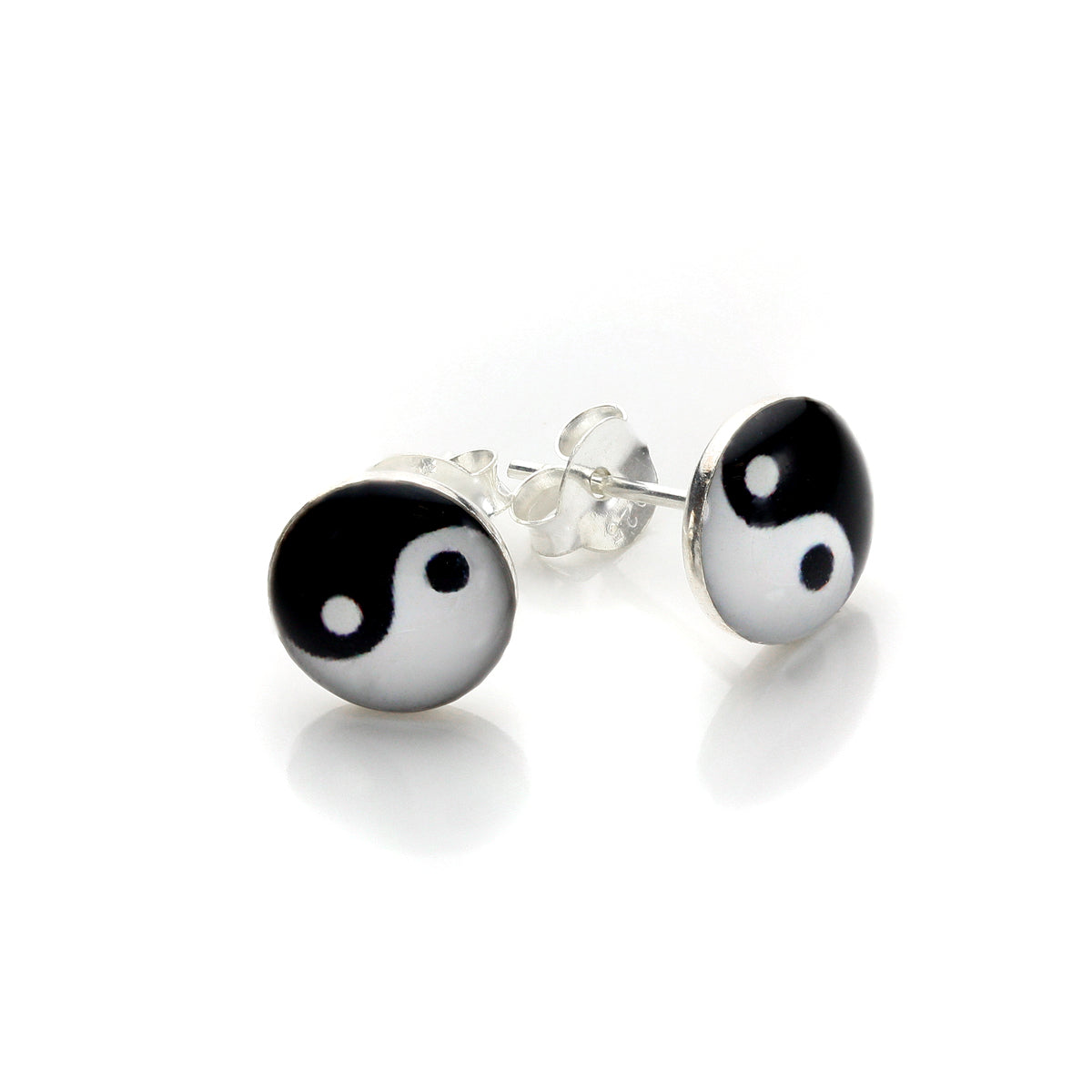 Sterlingsilber Yin Yang Ohrstecker