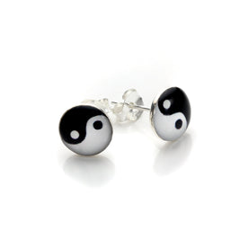 Sterlingsilber Yin Yang Ohrstecker