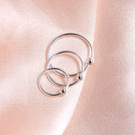 Sterlingsilber BCR Nasenring